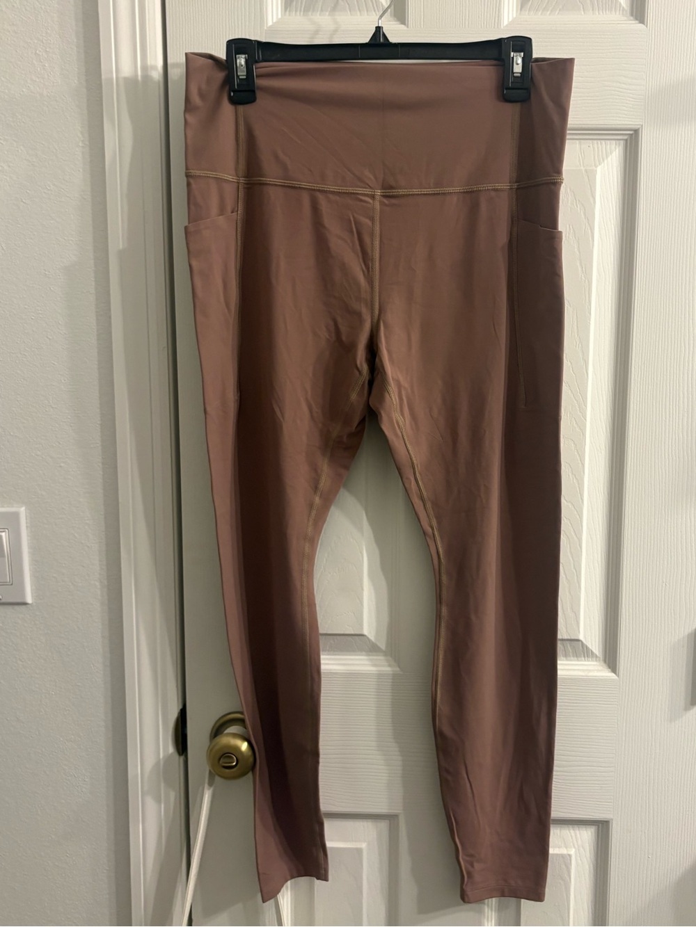 All in Motion Tan Active Leggins with side Pockets